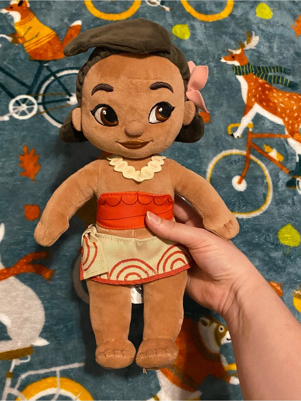 Baby Moana Disney Store Animators Collection Plush Doll Stuffed Animal 12in